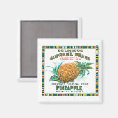 最高のパイナップル保存食品 マグネット (正面/裏面)