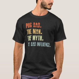 最高のパグのパパ パグ 犬 かわいい Tシャツ