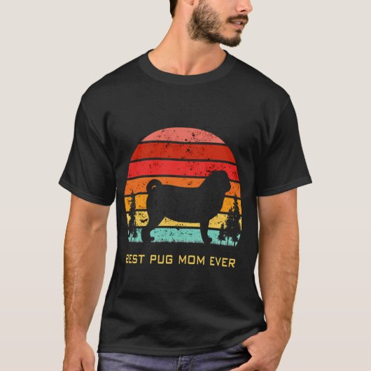 最高のパグママ Tシャツ (正面)