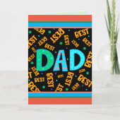 最高のパパおもしろい父の日インスピリシティカード カード (正面)