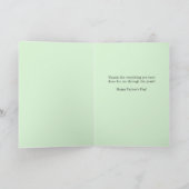 最高のパパおもしろい父の日インスピリシティカード カード (内部)