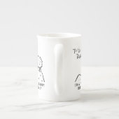 最高のパパおもしろい羊ことわざアパン ボーンチャイナマグカップ (裏面)
