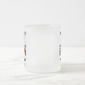 最高のパパからグランパ新生児発表カスタム フロストグラスマグカップ (中央)