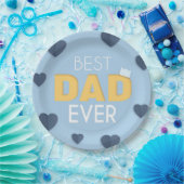 最高のパパがかわいい父の日  ペーパープレート (パーティー)