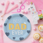 最高のパパがかわいい父の日  ペーパープレート (パーティー)