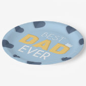 最高のパパがかわいい父の日  ペーパープレート (アングル)