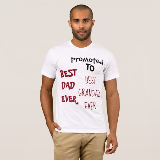 最高のパパがグランドホワイトに最高の昇進したクールこと Tシャツ (正面フル)
