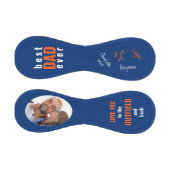 最高のパパがフォトブルー白とオレンジに署名 野球ボール (パネル)