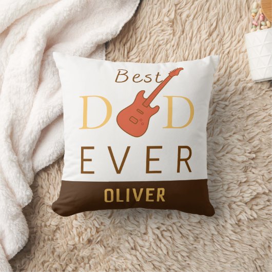 最高のパパが可愛い父の日クールモダンを歌う クッション (ブランケット)