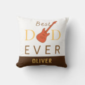 最高のパパが可愛い父の日クールモダンを歌う クッション (正面)