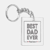 最高のパパが手を離さないPhoto Keychain キーホルダー (正面左)