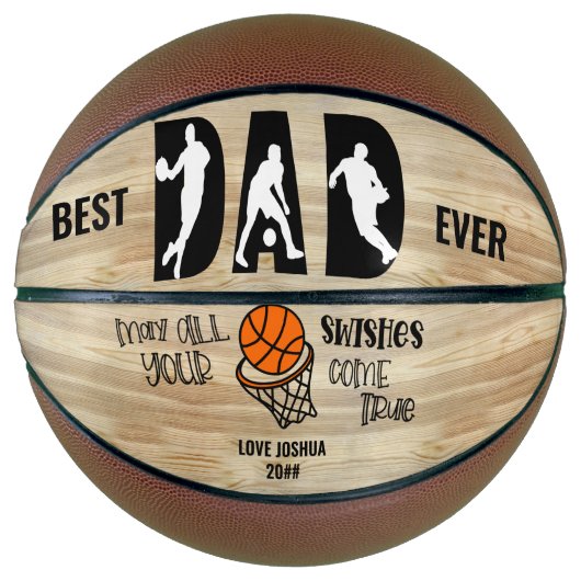 最高のパパが真を来に消えパーソナライズされたる バスケットボール (正面)