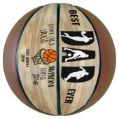 最高のパパが真を来に消えパーソナライズされたる バスケットボール (縦)