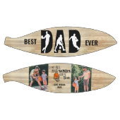 最高のパパが真来の2つ写真バスケットボール バスケットボール (パネル)