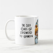 最高のパパが祖父となりカスタムて写真 コーヒーマグカップ (左)