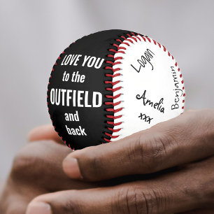 最高のパパが署名入りフォトブラック&ホワイトベースボール 野球ボール