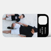 最高のパパが自分の写真名前をカスタムするを追加 Case-Mate iPhoneケース (裏面 (横))