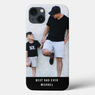 最高のパパが自分の写真名前をカスタムするを追加 iPhone 13ケース