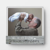 最高のパパがGrandpa Photo Woodに昇格 フォトプラーク (正面)