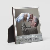 最高のパパがGrandpa Photo Woodに昇格 フォトプラーク (正面)