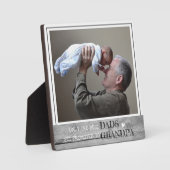 最高のパパがGrandpa Photo Woodに昇格 フォトプラーク (正面)