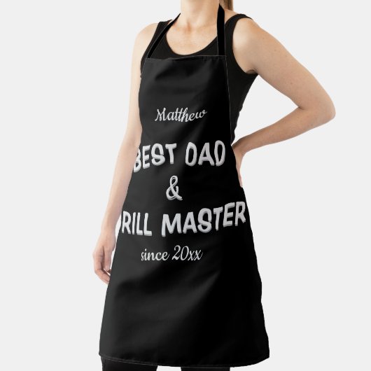 最高のパパとグリルマスター エプロン (インサイチュ)