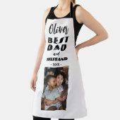 最高のパパと夫の家族フォトキープサケ エプロン (インサイチュ)