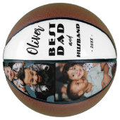 最高のパパと夫の父の2枚の写真 バスケットボール (正面)