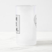 最高のパパなし曇りマグカップ フロストグラスビールジョッキ (中央)