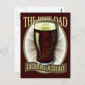 最高のパパにスタウトを ポストカード (正面/裏面)