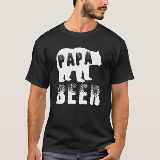 最高のパパのためのパパビールベア おもしろお父さんジョーク ビー Tシャツ