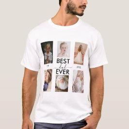 最高のパパのカスタマイズが可能な年と画像 Tシャツ