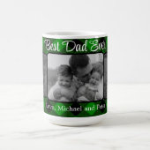 最高のパパのクラシックグリーンプライド コーヒーマグカップ (中央)