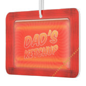 最高のパパのケチャップおもしろいレッドカーエアーフレッシュナー カーエアーフレッシュナー (左)