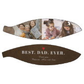 最高のパパのコラージュ名パーソナライズされた バスケットボール (パネル)