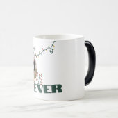 最高のパパのサンタ・エバー・クリスマ・ギフトパーソナライズされた モーフィングマグカップ (正面右)