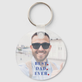 最高のパパのタイポグラフィ写真overaly keychain キーホルダー