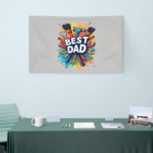 最高のパパのデザイン – 父親カラフルのためのツール 横断幕 (トレードショー)