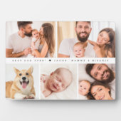 最高のパパのハートカスタム写真コラージュ フォトプラーク (正面)