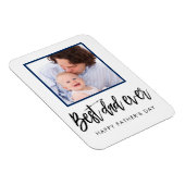 最高のパパのパパの父の日の贈り物への贈り物 マグネット (右側)