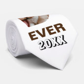 最高のパパのパパ文字3写真コラージュ ネクタイ (ロール)