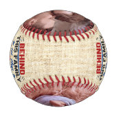 最高のパパの世界の写真素朴見る 野球ボール (裏面)