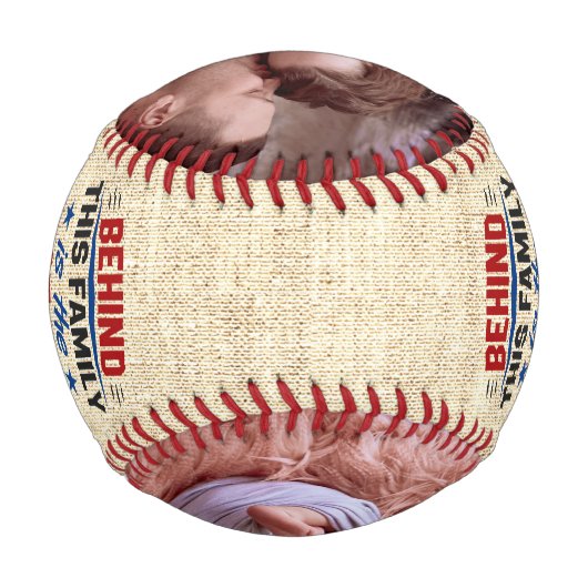 最高のパパの世界の写真素朴見る 野球ボール (裏面)