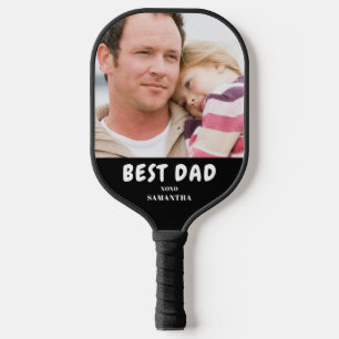 最高のパパの写真の名前 ピックルボールラケット