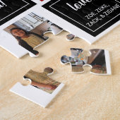 最高のパパの写真コラージュ父の日の贈り物 ジグソーパズル (側面)