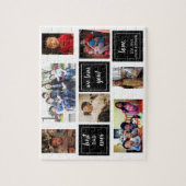 最高のパパの写真コラージュ父の日の贈り物 ジグソーパズル (縦)