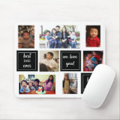 最高のパパの写真コラージュ父ギフトダディラブ マウスパッド (マウス)