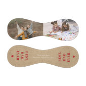 最高のパパの写真コラージュHappy Father's Day 野球ボール (パネル)