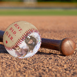 最高のパパの写真コラージュHappy Father's Day 野球ボール