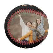 最高のパパの写真コラージュHappy Father's Day 野球ボール (正面左)